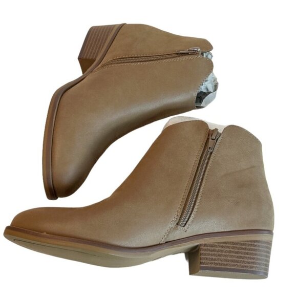 Mia Women's Jaice Heeled Ankle Bootie Taupe Size 7.5 NWT - Picture 5 of 8